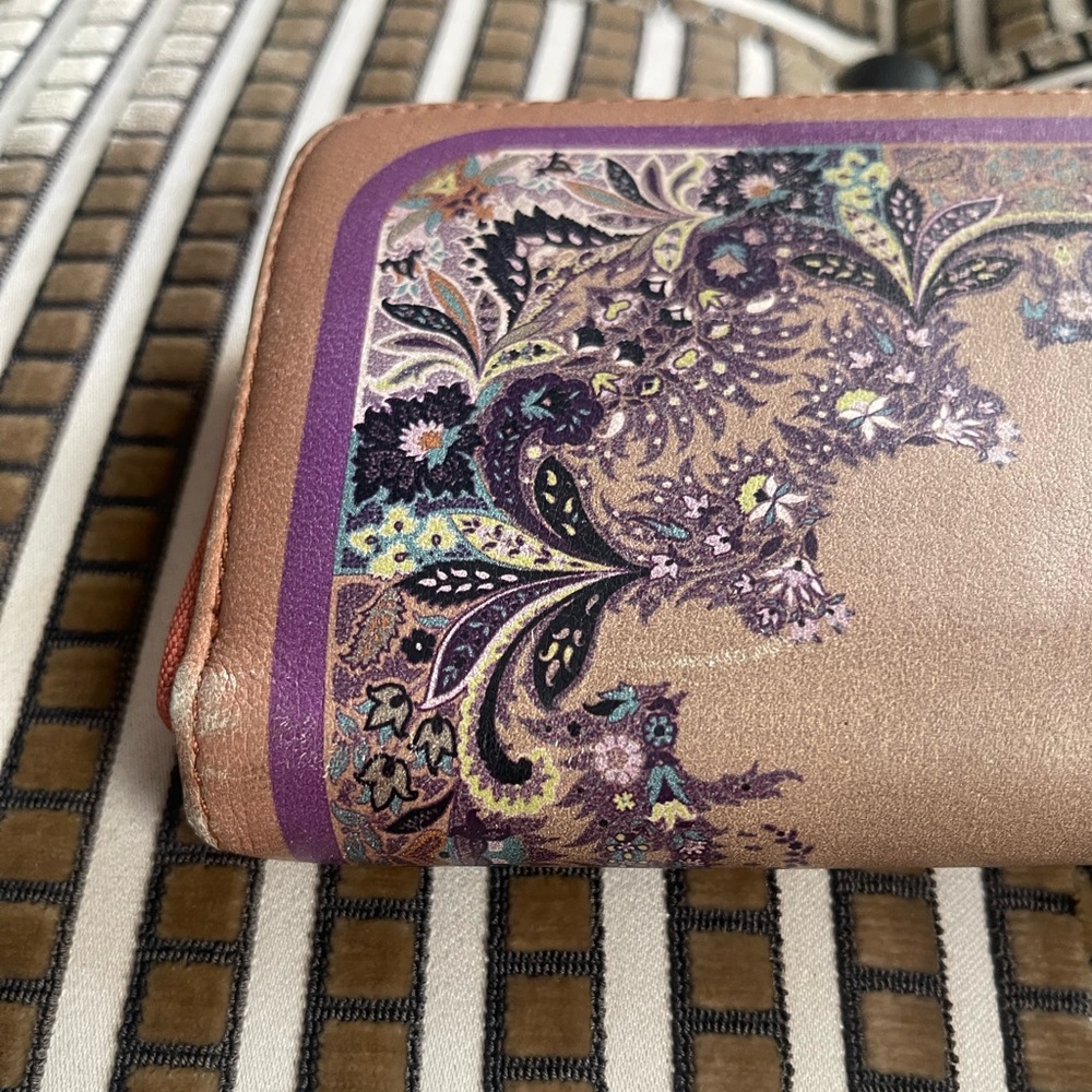 Etro Leather Pattern Print Wallet - Picture 5 of 12